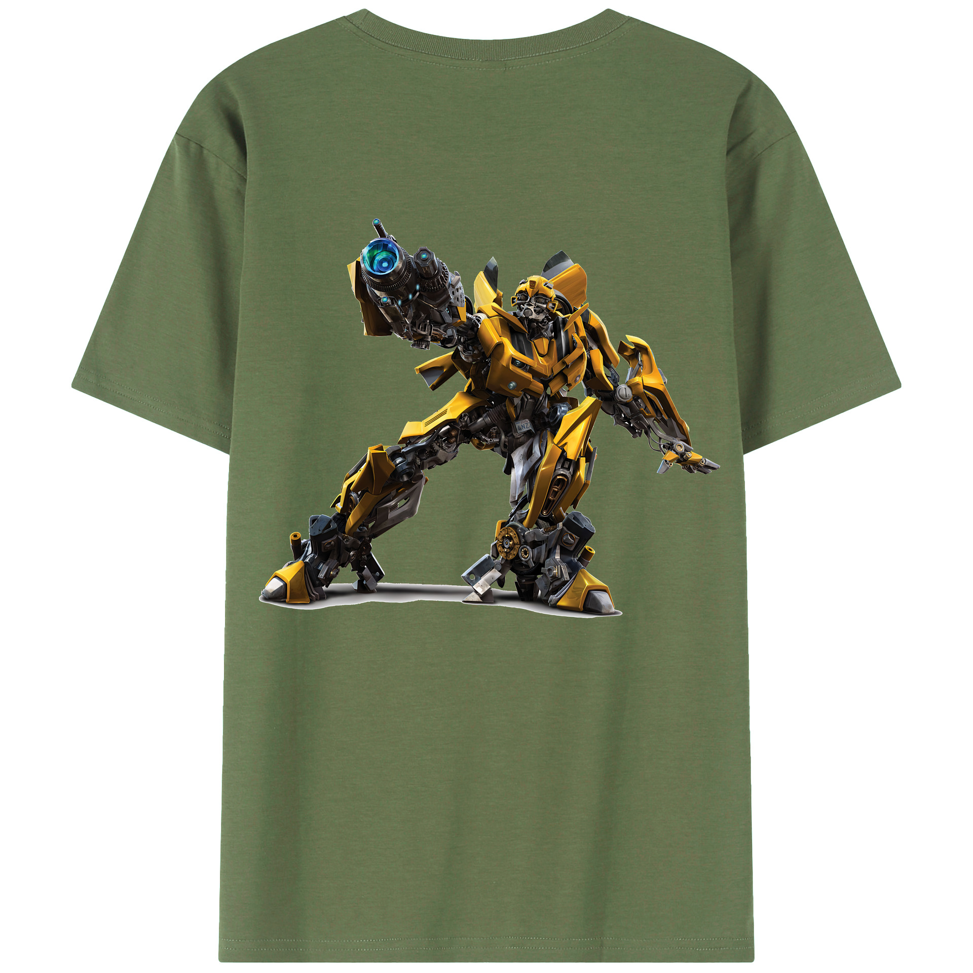 （画像用） Transformers トランスフォーマー 綿100％ メンズ半袖Tシャツ（バックプリント） 通気性